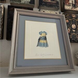 Kinder Harris Custom‎ Framed Art Blue Dress